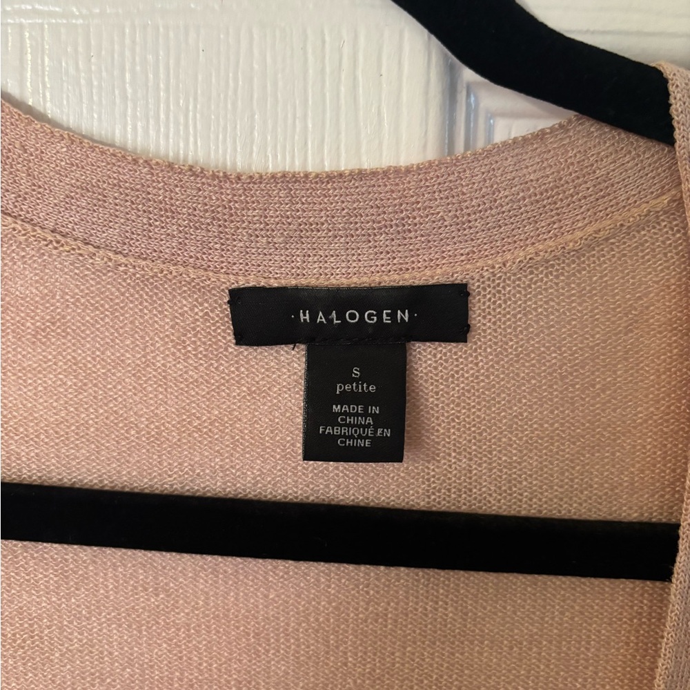 Halogen Light Pink Open Front Cardigan - Picture 2 of 2